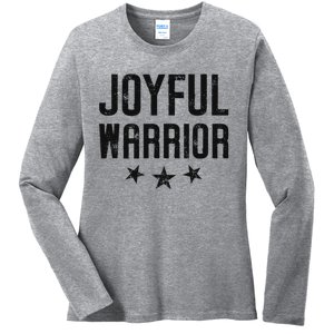 Joyful Warrior Kamala Harris 2024 Design Art Ladies Long Sleeve Shirt