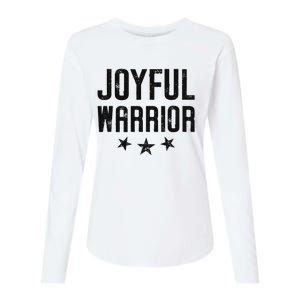 Joyful Warrior Kamala Harris 2024 Design Art Womens Cotton Relaxed Long Sleeve T-Shirt