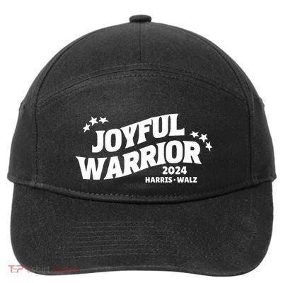 Joyful Warrior Kamala Harris Tim Walz Waltz 2024 7-Panel Snapback Hat