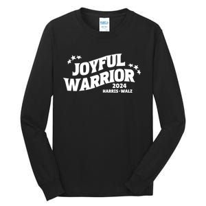 Joyful Warrior Kamala Harris Tim Walz Waltz 2024 Tall Long Sleeve T-Shirt