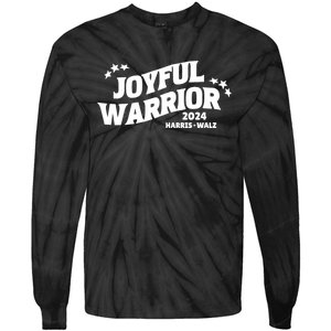 Joyful Warrior Kamala Harris Tim Walz Waltz 2024 Tie-Dye Long Sleeve Shirt