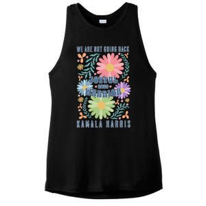 Joyful Warrior Kamala Harris Waltz 2024 WeRe Not Going Back Ladies PosiCharge Tri-Blend Wicking Tank