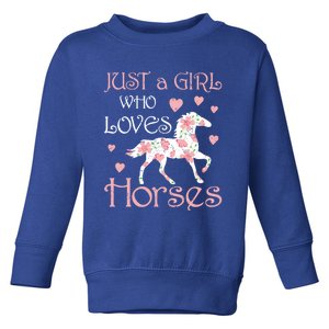 Just Who Loves Horses For Daughter Teen Christmas Gift Toddler Sweatshirt