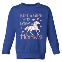 Just Who Loves Horses For Daughter Teen Christmas Gift Toddler Sweatshirt