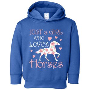 Just Who Loves Horses For Daughter Teen Christmas Gift Toddler Hoodie