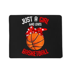 Just Who Loves Basketball Mousepad