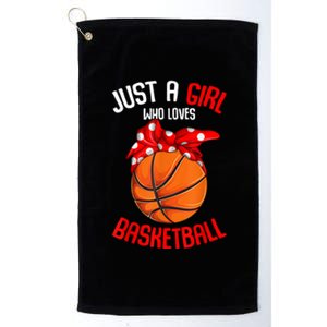 Just Who Loves Basketball Platinum Collection Golf Towel