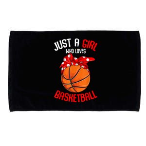 Just Who Loves Basketball Microfiber Hand Towel