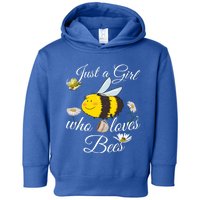 Just Who Loves Bees Cute Floral Honey Bee And Coffee Lover Meaningful Gift Toddler Hoodie