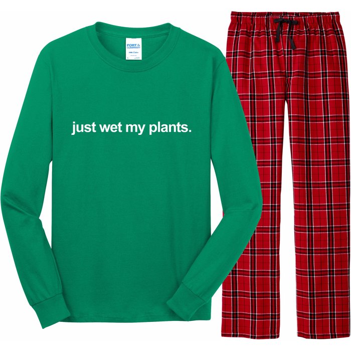 Just Wet My Pants Funny Gardening Long Sleeve Pajama Set