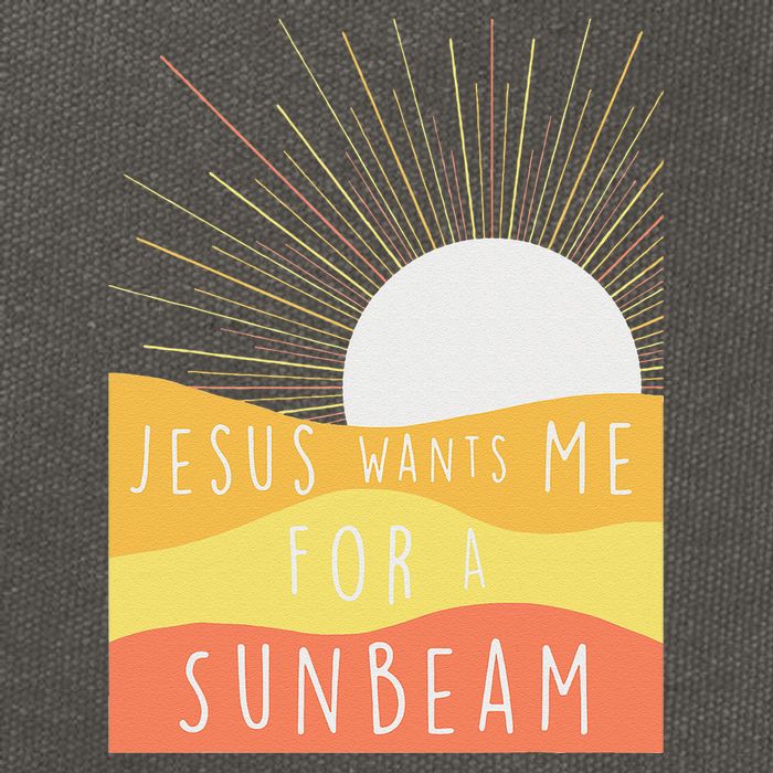 Jesus Wants Me For A Sunbeam Cotton Canvas Backpack