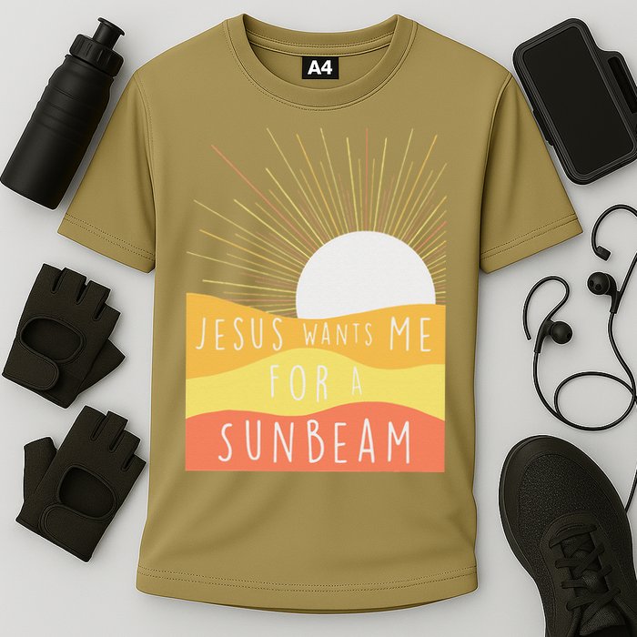 Jesus Wants Me For A Sunbeam Cooling Performance Crew T-Shirt