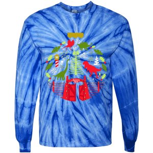 Jurassic World Ornament  Tie-Dye Long Sleeve Shirt