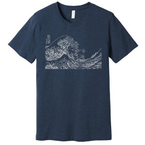 Japanese Wave Ocean Traditional Japan Graphic Premium T-Shirt