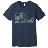 Japanese Wave Ocean Traditional Japan Graphic Premium T-Shirt