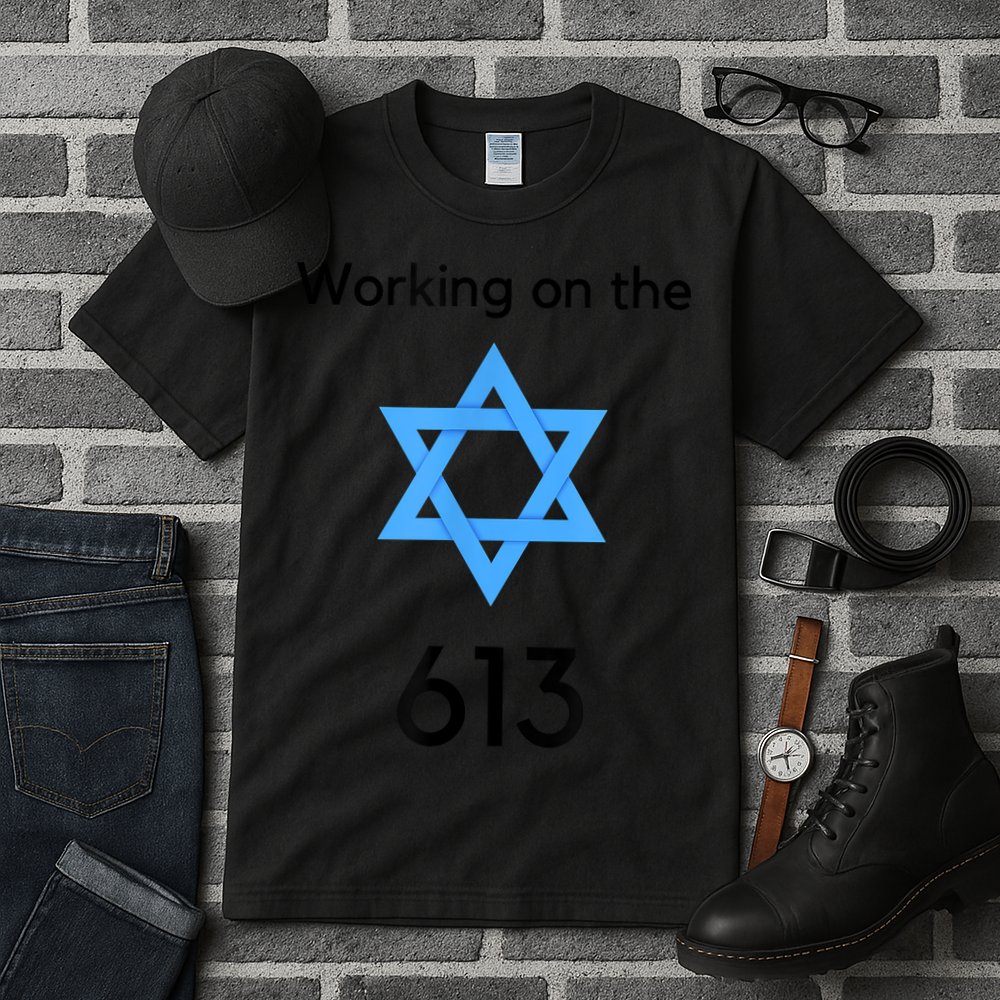 Jewish Working On The 613 Funny 613 Mitzvot Shirt For Jewish People Tall T-Shirt