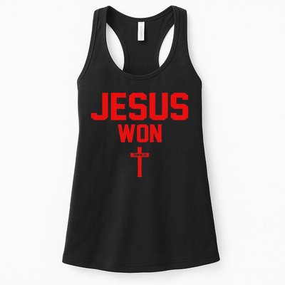 Jesus Won Ohio Pride Vintage Christian Jesus Won Womens Tank Top