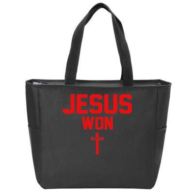 Jesus Won Ohio Pride Vintage Christian Jesus Won Zip Tote Bag