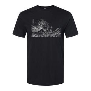 Japanese Wave Ocean Traditional Japan Graphic Softstyle CVC T-Shirt