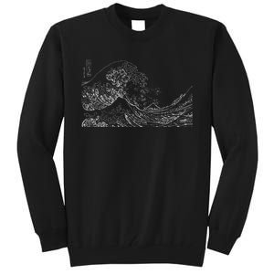 Japanese Wave Ocean Traditional Japan Tall Sweatshirt