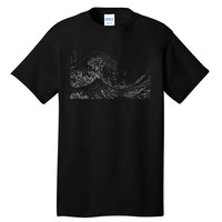 Japanese Wave Ocean Traditional Japan Tall T-Shirt