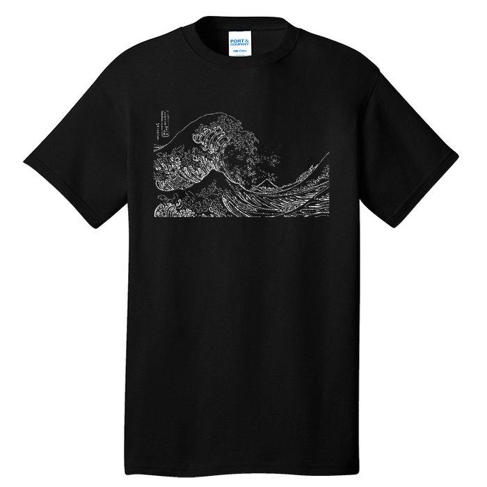 Japanese Wave Ocean Traditional Japan Tall T-Shirt