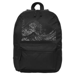 Japanese Wave Ocean Traditional Japan 16 in Basic Backpack