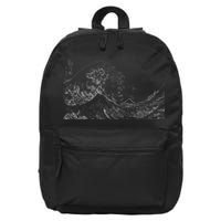 Japanese Wave Ocean Traditional Japan 16 in Basic Backpack