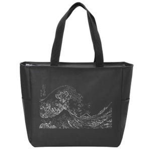 Japanese Wave Ocean Traditional Japan Zip Tote Bag