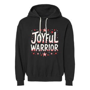 Joyful Warrior Pro Kamala Harris 2024 Kamala 2024 Supporter Garment-Dyed Fleece Hoodie