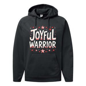 Joyful Warrior Pro Kamala Harris 2024 Kamala 2024 Supporter Performance Fleece Hoodie