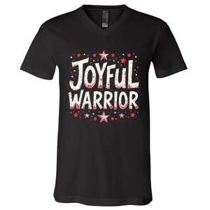 Joyful Warrior Pro Kamala Harris 2024 Kamala 2024 Supporter V-Neck T-Shirt