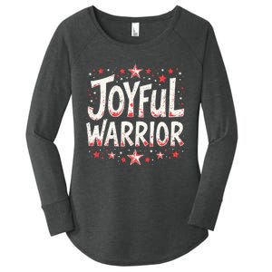 Joyful Warrior Pro Kamala Harris 2024 Kamala 2024 Supporter Women's Perfect Tri Tunic Long Sleeve Shirt