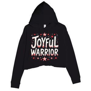 Joyful Warrior Pro Kamala Harris 2024 Kamala 2024 Supporter Crop Fleece Hoodie