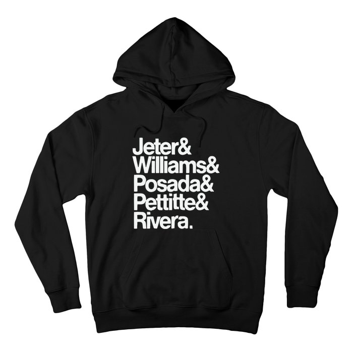 Jeter Williams Posada Pettitte Rivera Hoodie