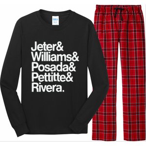 Jeter Williams Posada Pettitte Rivera Long Sleeve Pajama Set