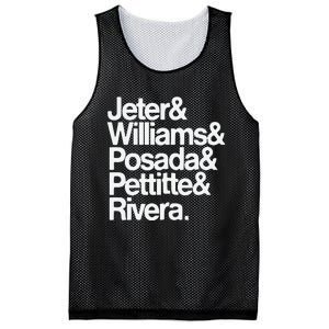 Jeter Williams Posada Pettitte Rivera Mesh Reversible Basketball Jersey Tank