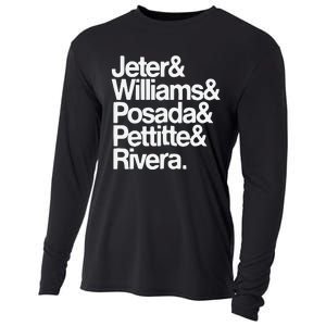 Jeter Williams Posada Pettitte Rivera Cooling Performance Long Sleeve Crew