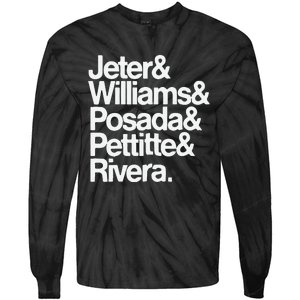 Jeter Williams Posada Pettitte Rivera Tie-Dye Long Sleeve Shirt