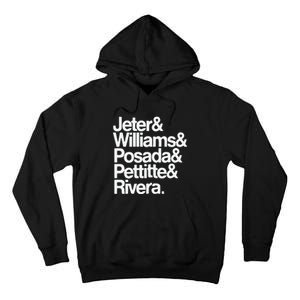 Jeter Williams Posada Pettitte Rivera Tall Hoodie