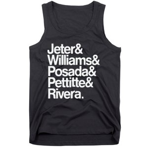 Jeter Williams Posada Pettitte Rivera Tank Top