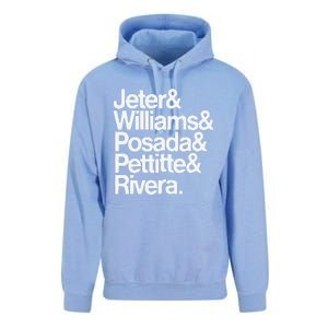 Jeter Williams Posada Pettitte Rivera Unisex Surf Hoodie