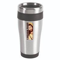 Jesus Watching Peeking I Heard That Funny Christian Meme 16oz Travel Tumbler