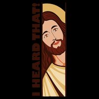 Jesus Watching Peeking I Heard That Funny Christian Meme 16oz Travel Tumbler