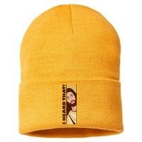 Jesus Watching Peeking I Heard That Funny Christian Meme Sustainable Knit Beanie
