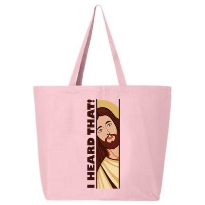 Jesus Watching Peeking I Heard That Funny Christian Meme 25L Jumbo Tote