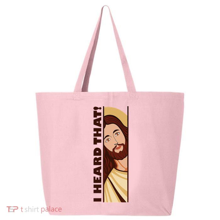Jesus Watching Peeking I Heard That Funny Christian Meme 25L Jumbo Tote