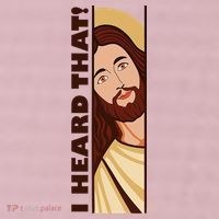 Jesus Watching Peeking I Heard That Funny Christian Meme 25L Jumbo Tote