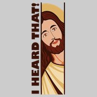 Jesus Watching Peeking I Heard That Funny Christian Meme Tie-Dye T-Shirt