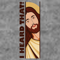 Jesus Watching Peeking I Heard That Funny Christian Meme Tall Sweatshirt